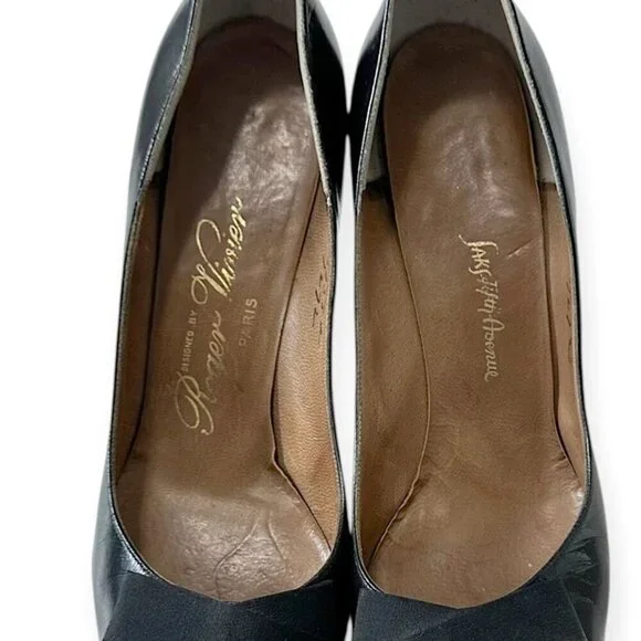 Vintage Roger Vivier Shoes – Saks Fifth Avenue Black‎ Pumps - Picture 10 of 13